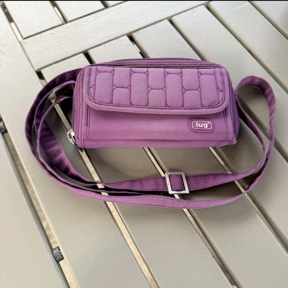 Lug Purple Quilted Crossbody Bag